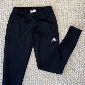 EUC XS Adidas Black Jogger Track Pants Pockets